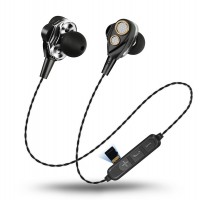 CMN-15 4 speakers sport headphone neckband wireless earphones headphones with memory card